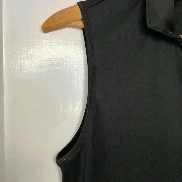 BNWT CQC Sports Black Sleeveless Golf Shirt Size XL - Picture 9 of 11